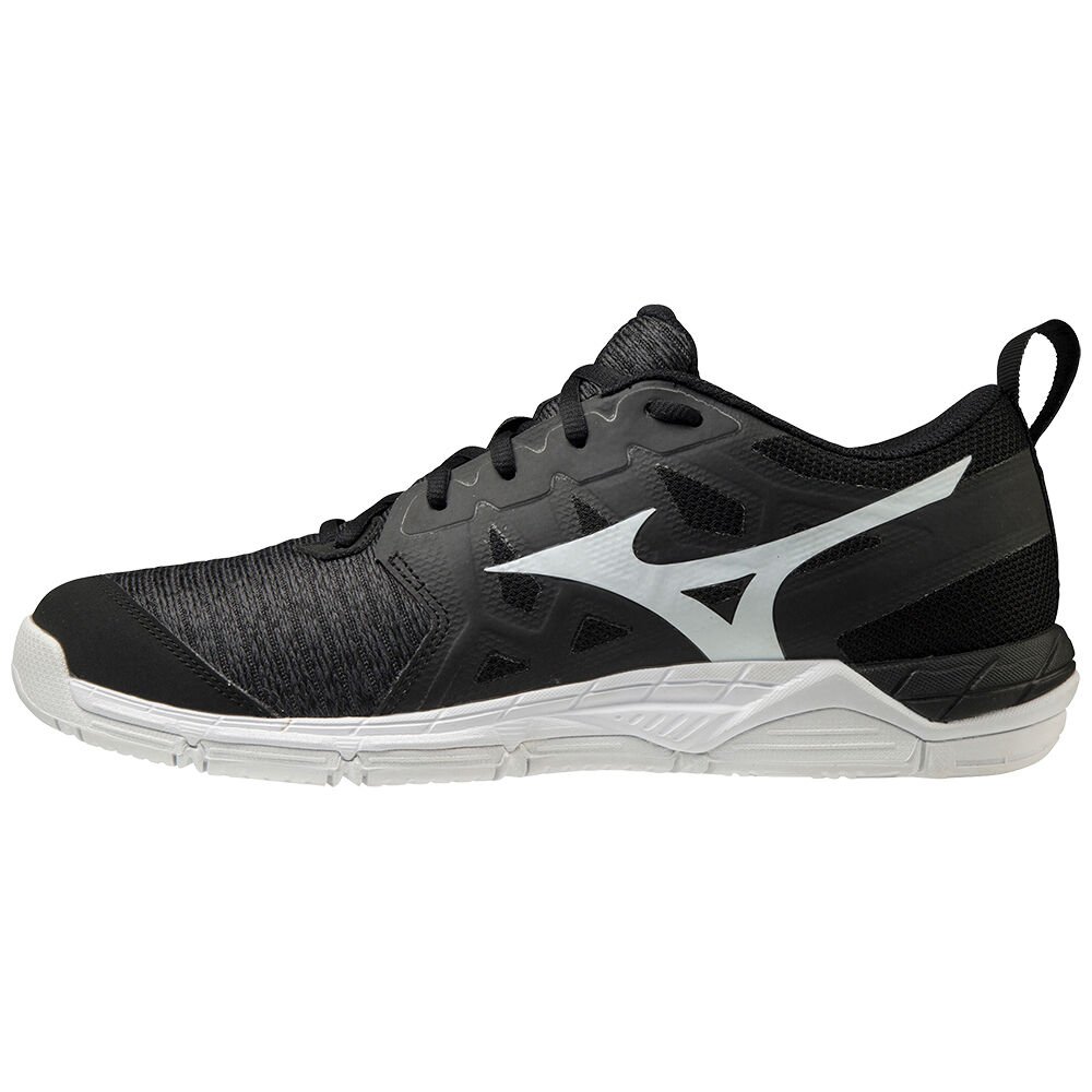 Sapatilhas Voleibol Mizuno Wave Supersonic 2 - Mulher - Pretas/Branco/Cinzentas - GATHV8530